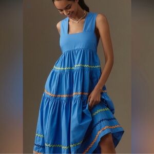 Anthropology MIDI Tiered Dress